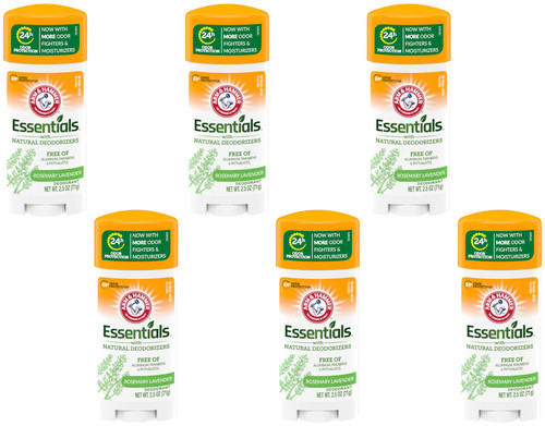 Arm & Hammer Essentials Deodorant Rosemary Lavender 2.5oz (6 Pack)