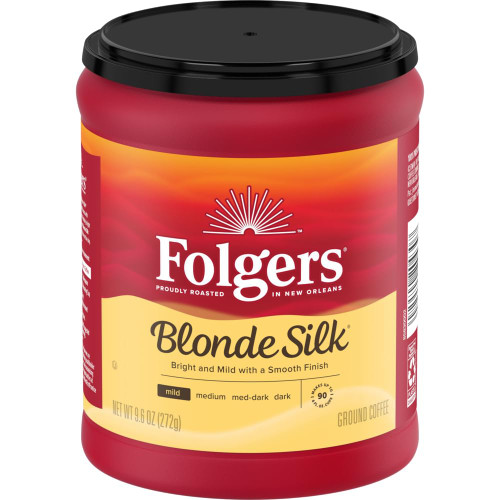 Folgers Blonde Silk Light Roast Coffee, 22.6 Ounce