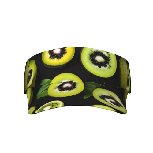 Green Kiwi Prints Adult Sunscreen Visor Cap Sports Sun Visor Hats Adjustable Empty Top Baseball Cap for Women and Men Green Kiwi Prints Adult Sunscreen Visor Cap Sports Sun Visor Hats Adjustable Empty Top Baseball Cap for Women and Men