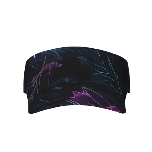 Black Mystery Prints Adult Sunscreen Visor Cap Sports Sun Visor Hats Adjustable Empty Top Baseball Cap for Women and Men Black Mystery Prints Adult Sunscreen Visor Cap Sports Sun Visor Hats Adjustable Empty Top Baseball Cap for Women and Men