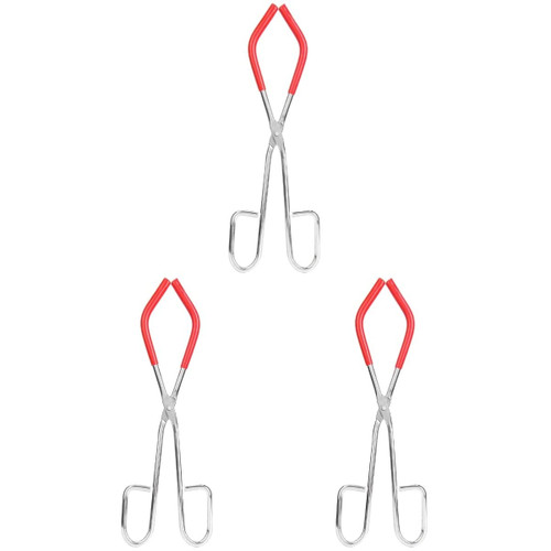 ULTECHNOVO 3 Pcs Beaker Clamp Tools Laboratory Supplies Laboratory Beaker Pliers Chemical Experiment Equipment Laboratory Accessory Beaker Clip Tool Beaker Holder Metal Test Tube Clamp Chrome