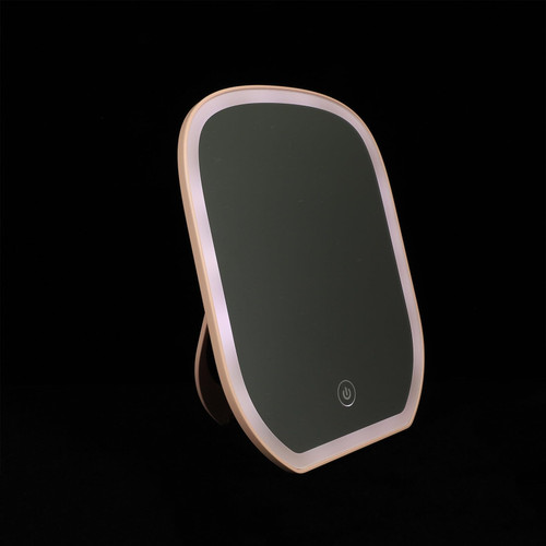 Beavorty LED Vanity Mirror Touch Screen LED Mirror Tabletop Beauty Mirror Cosmetic Mirror with Light Mirror Lights LED Light Mirror Makeup Mirror Student Dressing Table abs Desk