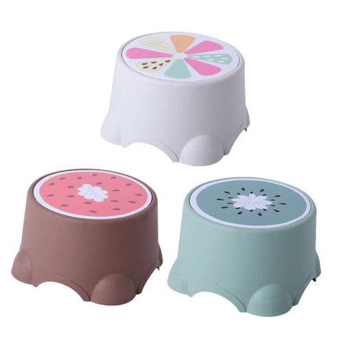 Luxshiny 3pcs Low Stool Foot Stool Step Stool Chairs Toddler Table Portable Stool Stepping Stool for Kids Bathroom Footstools Cartoon Stools Cartoon Children Stools The Bench Household