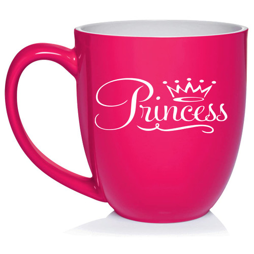Daylor Princess Fancy Ceramic Coffee Mug Tea Cup Gift (16oz Hot Pink) Daylor Princess Fancy Ceramic Coffee Mug Tea Cup Gift (16oz Hot Pink)