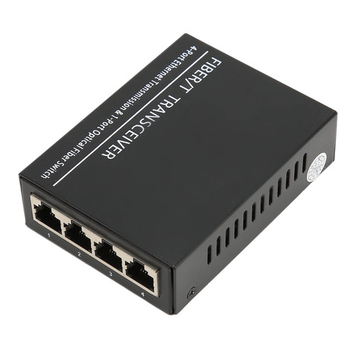 Cuifati Gigabit Single Mode SC Fiber to Ethernet Media Converter,Tx1310nm Single Fiber 100Mbps Fiber Optic Transceiver Up to 25km with RJ45 Port