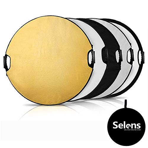 Selens 32 in (80cm) 5-in-1 Round Reflector with Handle for Photography Photo Studio Lighting & Outdoor Lighting Selens 32 in (80cm) 5-in-1 Round Reflector with Handle for Photography Photo Studio Lighting & Outdoor Lighting