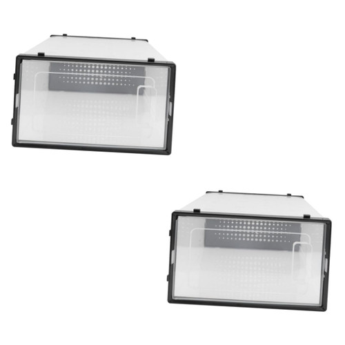 Amosfun 2 Pcs Plastic Shoe Box Plastic Shoe Bin Transparent Shoe Case Shoe Display Case Plastic Storage Drawer Shoe Rack Clear Plastic Storage Bins Sneaker Thicken Clamshell Designer Shoes