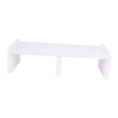 Gatuida 1pc Display Stand Computer Monitor Riser Computer Monitor Shelf Adjustable Monitor Stand Arm Riser Desk Adjustable Shelf Brackets Storage Rack White Vertical Plastic Laptop
