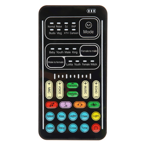 Voice Changer,Portable Mini Voice Changer Device,Voice Changer Sound Effects Machine,Voice Disguiser Sound Changer Mini Sound Card for PS4,Computer,Laptop(English Edition)