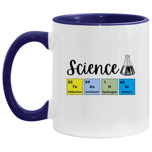 Science Teacher Gift Perfect for Elementary Chemistry Teacher Funny Teacher Periodic Table 11oz 15oz Inner Color Accent Mug