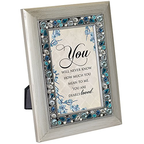 Cottage Garden You Will Never Know How Much Brushed Silvertone Easel Back Photo Frame Cottage Garden You Will Never Know How Much Brushed Silvertone Easel Back Photo Frame