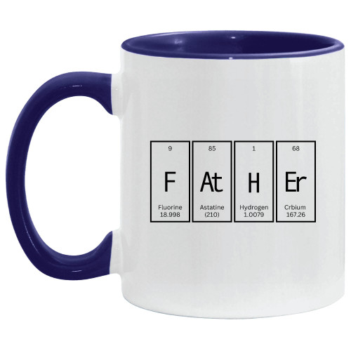 Father Gift Design Idea featuring Periodic Table 11oz 15oz Inner Color Accent Mug Father Gift Design Idea featuring Periodic Table 11oz 15oz Inner Color Accent Mug
