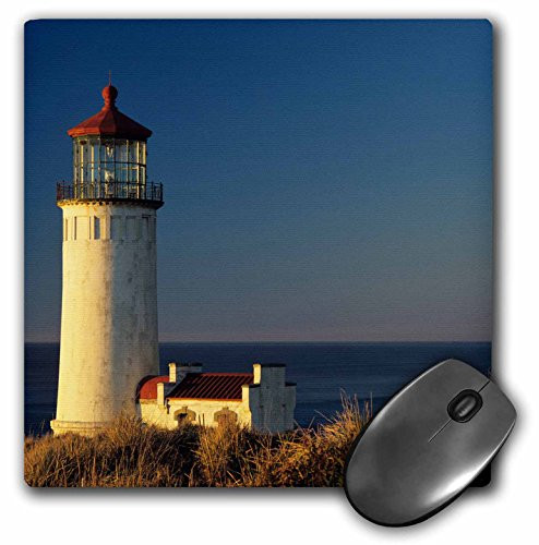 3dRose LLC 8 x 8 x 0.25 Inches Mouse Pad, Wa Cape Disappointment North Head Lighthouse Jamie and Judy Wild (mp_95942_1)