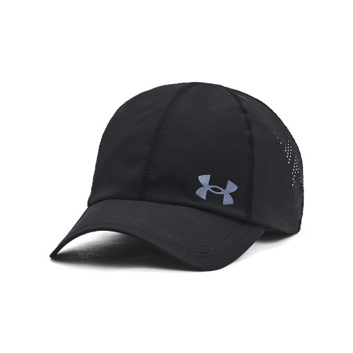 Under Armour Men's Iso-Chill Launch Run Adjustable Hat, (001) Black / Black / Reflective, One Size Fits Most