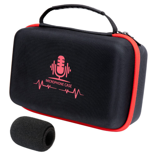 YOUSHARES SM7B Microphone Case Bag with Mic Cover Foam - Mic Case Hard Carring Case with Windshield Compatible with Shure SM7B USB Condenser Microphone