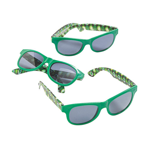 Fun Express St. Patrick's Day Shamrock Sunglasses- Green - Eyewear - Sunglasses - St. Patrick's Day - 12 Pieces