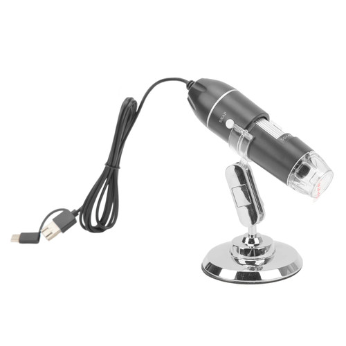 Wireless Digital Microscope, 50-1600X WiFi Portable Handheld Microscope with Adjustable LED & Stand, USB Inspection Microscope Camera for Android Mobile Phone Laptop