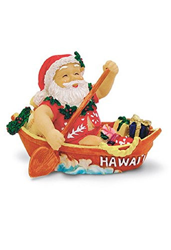 Island Heritage Canoeing Santa Ornament