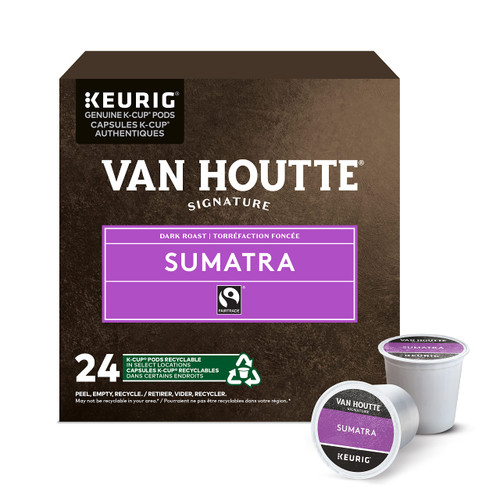 Van Houtte Sumatra Fair Trade Extra Bold Dark Roast K-Cups, 24-Count