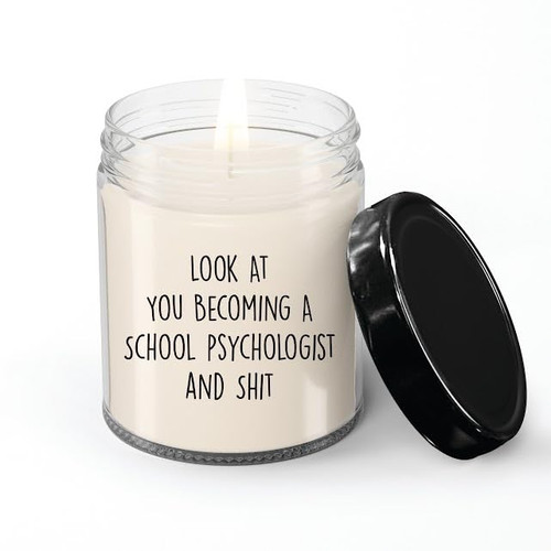 SpreadPassion School Psychologist Candle, School Psychologist Gifts, Gift for School Psychologist, School Psychologist Lovers, Birthday Christmas Basket Gift Idea SpreadPassion School Psychologist Candle, School Psychologist Gifts, Gift for School Psychologist, School Psychologist Lovers, Birthday Christmas Basket Gift Idea