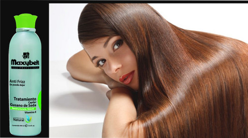 MAXYBELT-Gusano de seda Shampoo Ayuda en la restauracion de los cabellos maltratados Maxibelt 400ml/13.3oz