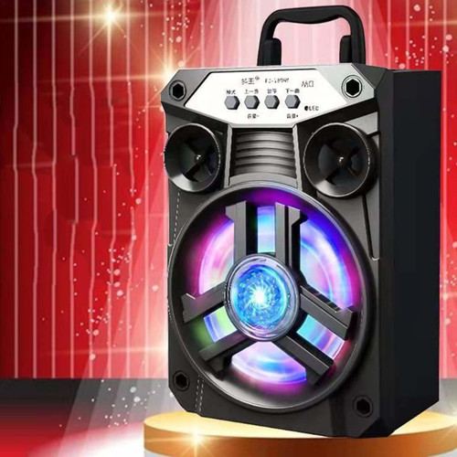 Uscallm Portable Bluetooth Speakers, Bluetooth 5.0 Double Woofers/Tweeters Wireless Speaker Support USB Drive/TF Card/AUX/FM, Small 3D Stereo Sound System for Home Gathering, Outdoor #