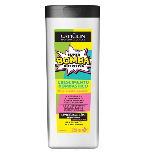 Capicilin Linha Super Bomba Nutritiva Condicionador Serum Regenerador 250 Ml Super Nourishing Bomb Collection - Restoration Conditioner Serum 8.45 Fl Oz Capicilin Linha Super Bomba Nutritiva Condicionador Serum Regenerador 250 Ml Super Nourishing Bomb Collection - Restoration Conditioner Serum 8.45 Fl Oz