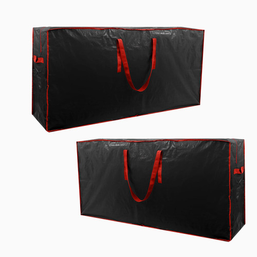 TREE STORAGE BAG 2-pack Christmas Tree Storage Bag Fits Up to 9 Ft Tall Disassembled Tree 65 X 15 X 30 INCH Holiday Tree Storages Waterproof Material Protects Dust Container Handles Sleek Zipper