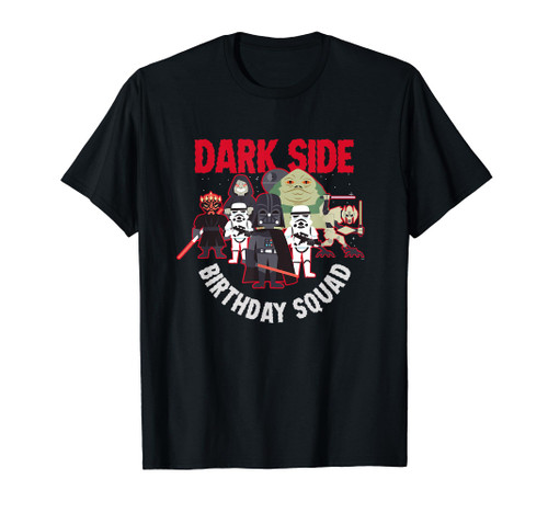 Star Wars Darth Vader & Bad Guys Dark Side Birthday Squad T-Shirt