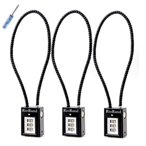 RioRand Trigger Lock 3 Digit Combination 15 Inch Gun Cable Lock(3PCS)