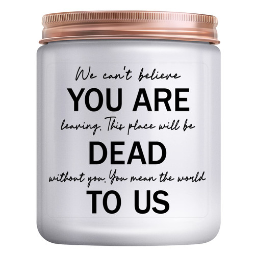Going Away Gift for Coworker, Leaving Gifts for Women,Men Farewell Goodbye New Job Gift for Coworkers Boss Colleagues Friends Lavender Candles