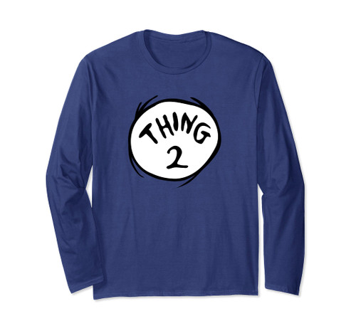 Dr. Seuss Thing 2 Emblem Color Option Long Sleeve T-Shirt
