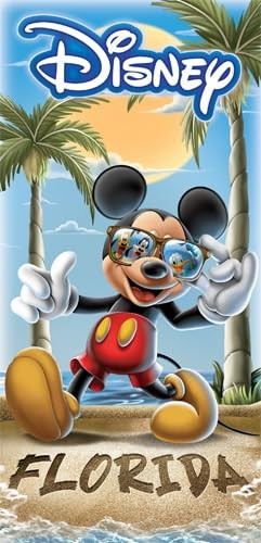 Disney Collection Mickey Mouse with Sunglasses Beach Towel (Florida)