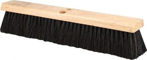 PRO SOURCE 18" Push Broom Head: Poly Bristles, Wood Block, Handle Not Included