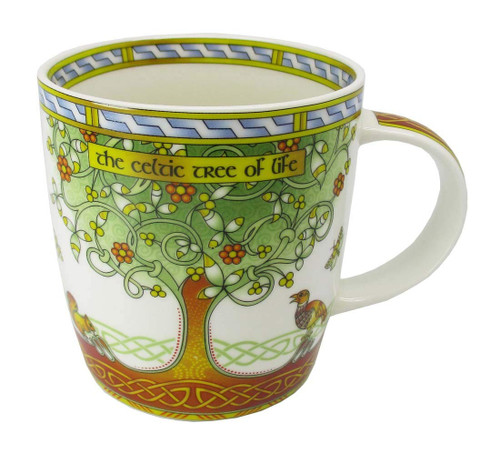 New Bone China Mug With Celtic Tree Of Life Design, 325Ml