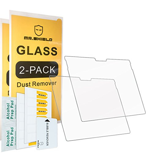 [2-Pack]-Mr.Shield for Microsoft Surface Book 2 13.5 Inch [2017] [Tempered Glass] Screen Protector [0.3mm Ultra Thin 9H Hardness 2.5D Round Edge] with Lifetime Replacement