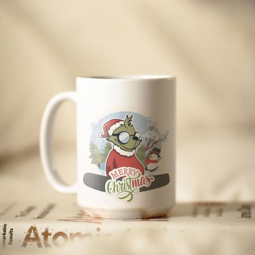 Christmas mug 15oz Mug, Mugs handmade, Ceramic coffee mug, White Mug gift, Inspire quote mug, mug gift box, Meme mug 15oz.