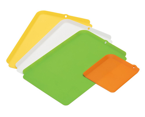 Inomata Chemical Cutting Board, Color Coding, Set of 4