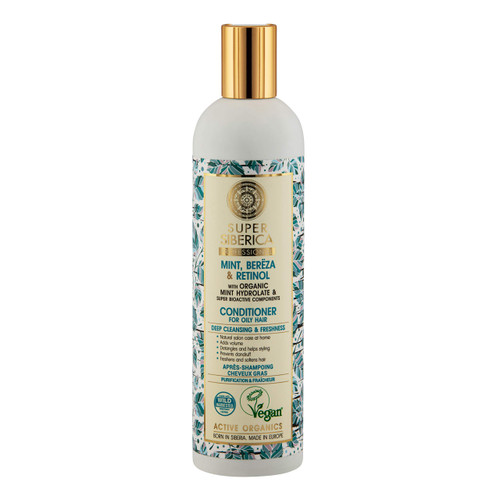 Natura Siberica Super Mint Bereza & Retinol Natural Conditioner 13.53 fl oz Natura Siberica Super Mint Bereza & Retinol Natural Conditioner 13.53 fl oz
