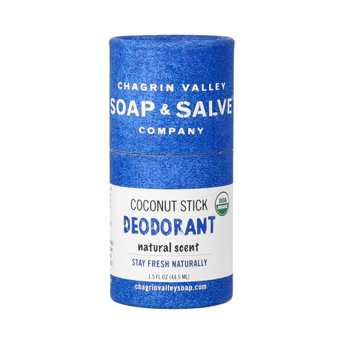 Organic Natural Deodorant Stick, Natural Scent, Chagrin Valley Soap & Salve Organic Natural Deodorant Stick, Natural Scent, Chagrin Valley Soap & Salve