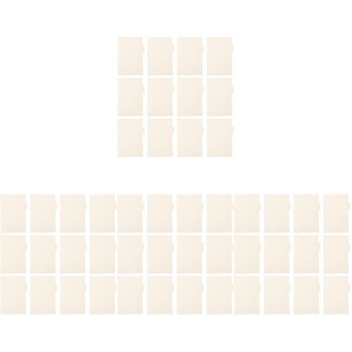 Tofficu 60 Pcs Index Separator Page A5 Folder Dividers Insertable Dividers Binder Tabs Dividers File Dividers A5 Tab Dividers Page Tabs Tag Binder Dividers Office Splitter White Ring Paper