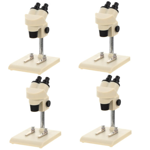 VICASKY 4pcs Dollhouse Microscope Miniature Furniture Dollhouse Lab Toy Kid Furniture Mini House Accessories Mini Kids Educational Toys Children Toys for White Ob11 Play Doll House Plastic