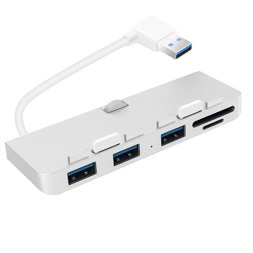 WANSUPYIN 2024 High Speed Upgrade USB 3.0 HUB Splitter Card Reader Multiport with SD TF Ports for MacBook Computer Accessories Aluminum Alloy HUB USB