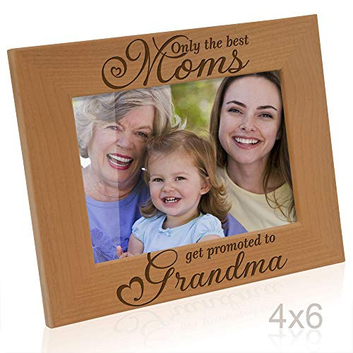 Kate Posh - Only The Best Moms get Promoted to Grandma Engraved Natural Wood Picture Frame. Best Mom Ever, First Grandchild, Birthday, Grandparents Day (4x6 Horizontal) Kate Posh - Only The Best Moms get Promoted to Grandma Engraved Natural Wood Picture Frame. Best Mom Ever, First Grandchild, Birthday, Grandparents Day (4x6 Horizontal)