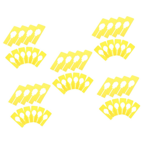 DOITOOL 50 Pcs Clothes Divider Closet Size Dividers Rectangular Closet Divider Closet Separators for Clothes Laundry Divider Blank Hanger Separator Clothing Rack Wardrobe Child Plastic