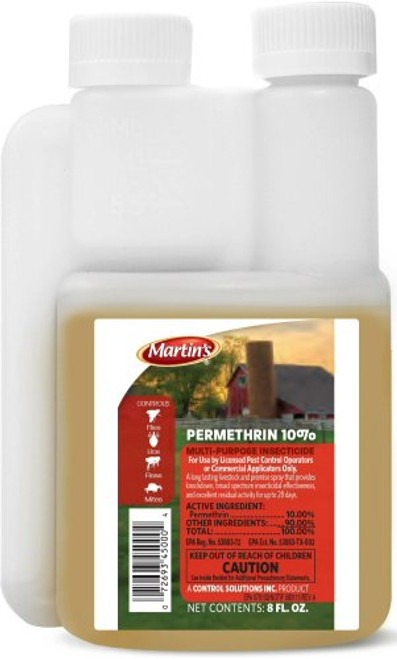 MARTIN'S Permethrin 10% Multi-Purpose Insecticide 8oz MARTIN'S Permethrin 10% Multi-Purpose Insecticide 8oz