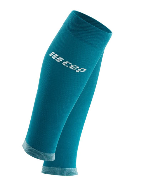CEP Men's Calf Compression Running Sleeves, Ultralight, Petrol/Light Grey, 4