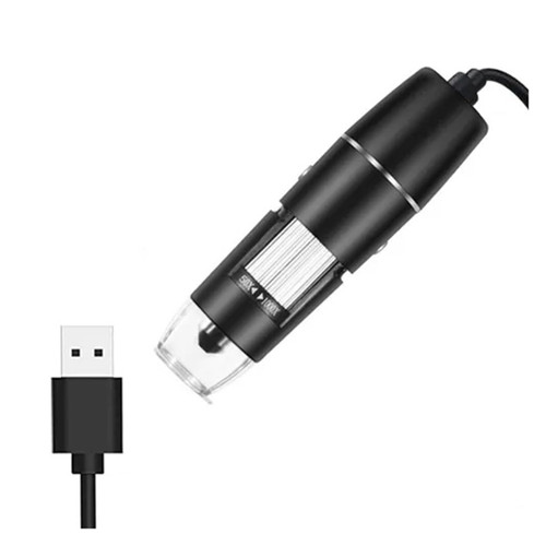 Handheld Digital Microscope Accessories USB Digital Microscope Handheld 1000X-1600X 8 LED Magnification Mini Video Camera Microscope Accessories (Color : Without Stand, Size : 1600X)