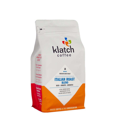 Klatch Coffee Italian Blend Medium-Dark Roast, 310 Grams, Whole Bean
