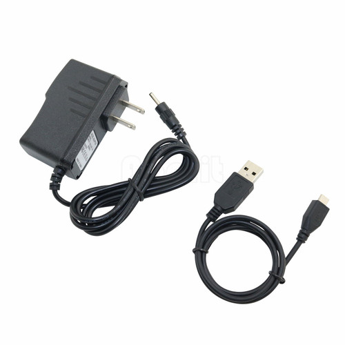 AC Adapter Power Charger + USB Cord Cable for Curtis Klu Tablet LT7035-J LT7035J